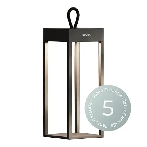 NEONA LED-Tischleuchte schwarz dimmbar mit Touch & Ladestation