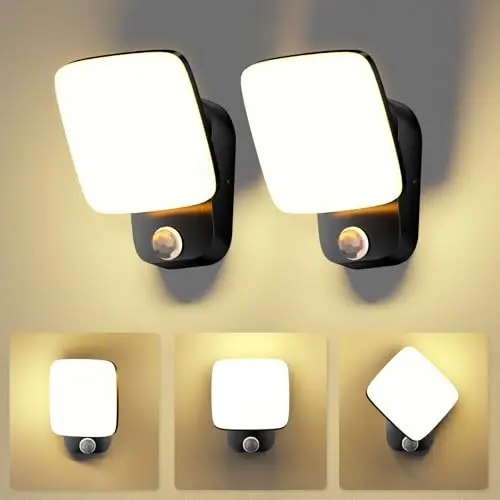 haodrisk außenlampe bewegungsmelder 18w