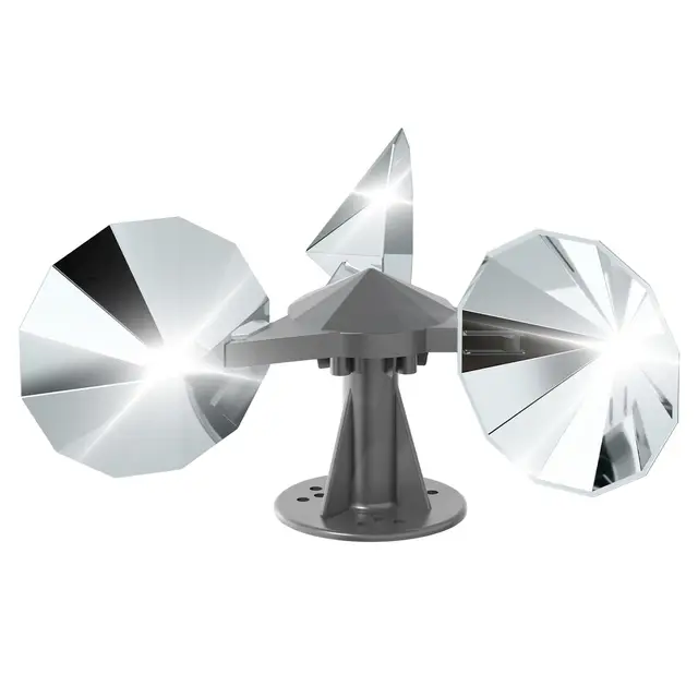 OFFO Windrad Vogelabwehr mit 360°-Reflexion, Silber