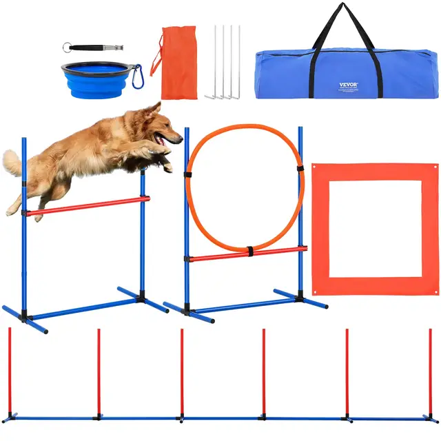 vevor agility set hunde 4-teilig hürden