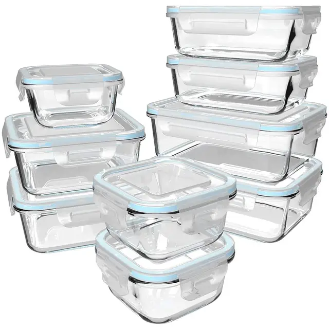 genicock vorratsdosen-set 9tlg. glas