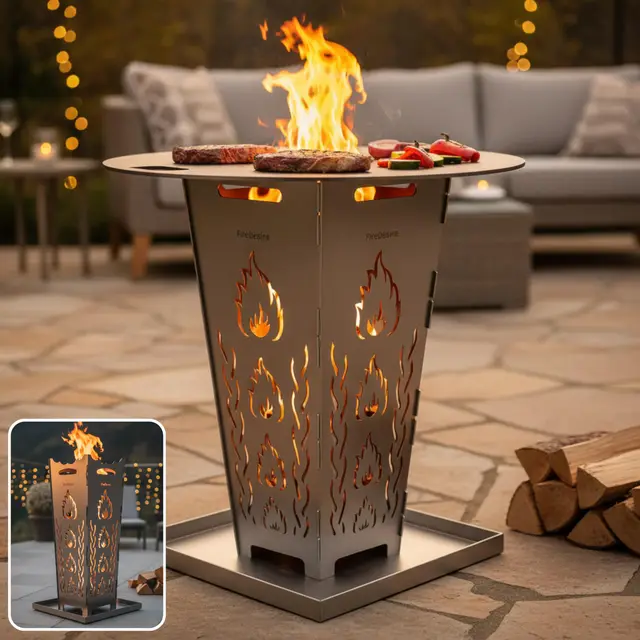 firedesire grill pro feuerkorb 80cm