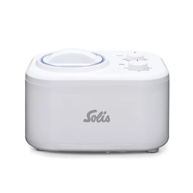 Solis Gelatissima Eismaschine (Typ 8503) – 1L Eiscreme Maschine für Zuhause, Frozen Yogurt & Sorbet Maker, leistungsstarker 100W Kompressor, BPA-frei, benutzerfreundlich mit Timer & Drehregler
