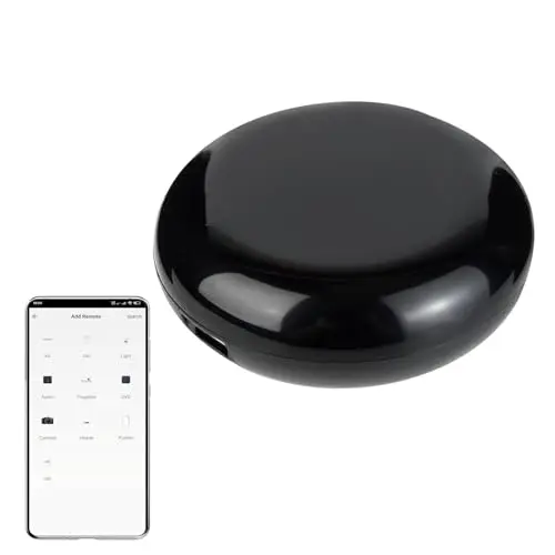 Smart WiFi IR-Fernbedienung, Infrarot-Universalfernbedienung für Klimaanlage, TV, DVD, All-in-One-Fernbedienungs-Hub für die Hausautomatisierung, kompatibel mit Alexa und Google Home