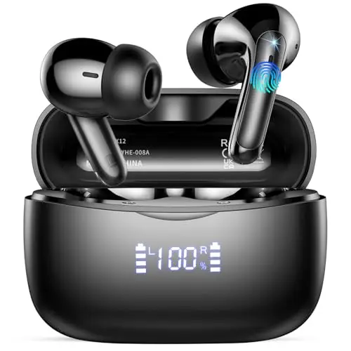 KI Übersetzer Kopfhörer, 2026 Neu Bluetooth 5.4 kopfhörer mit übersetzer 164 Sprachen kopfhörer übersetzer echtzeit mit 7 Modi, ENC Rauschunterdrückung 56H Laufzeit für Business Reisen, Schwarz