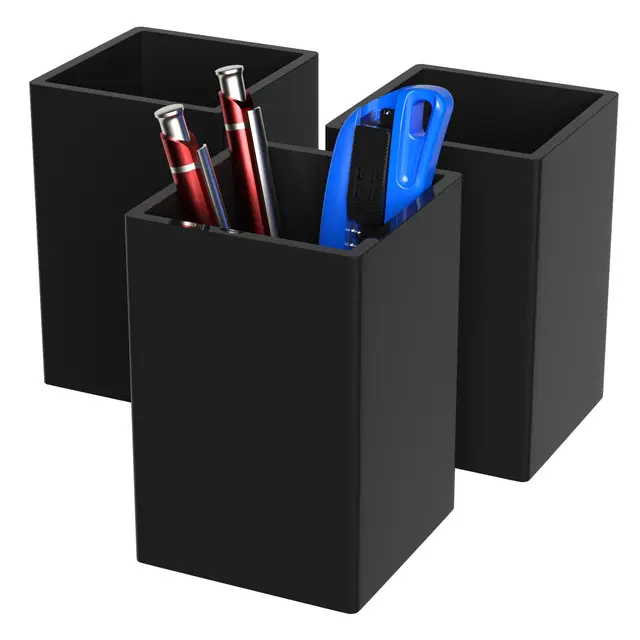aittee acryl stifthalter schwarz 3er set