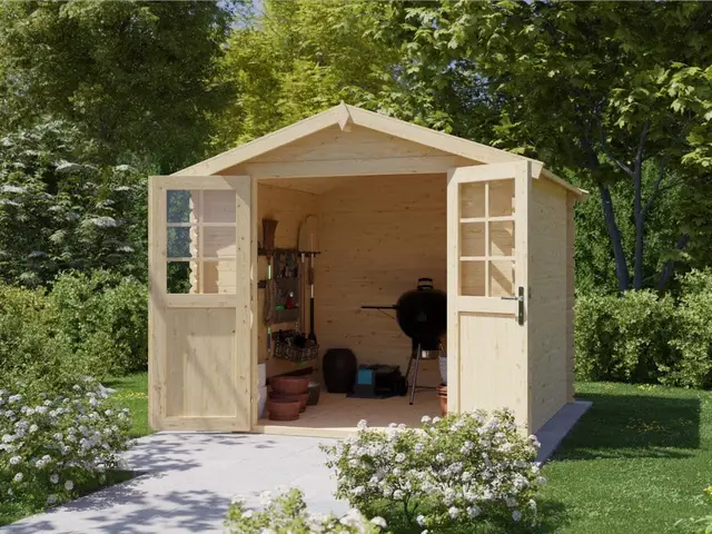 Woodtex Fichten-Holz Gerätehaus
