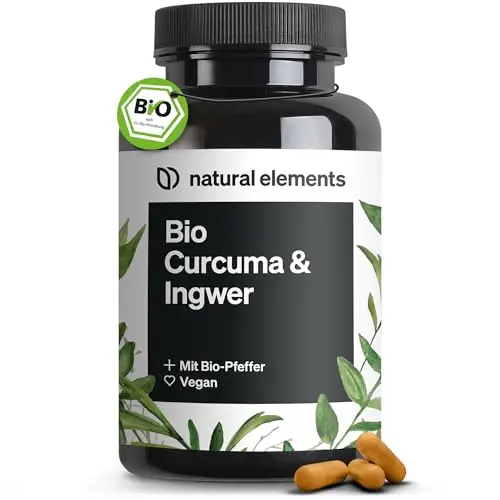 natural elements Bio Curcuma & Ingwer Kapseln