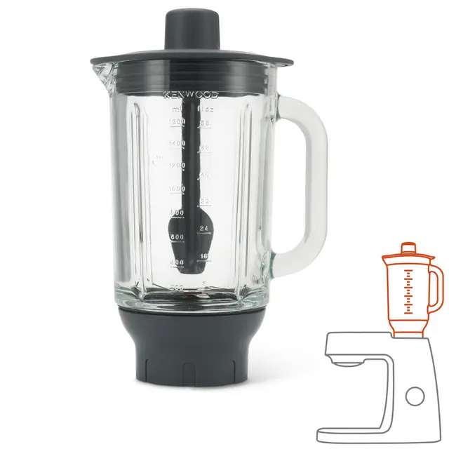 Kenwood Chef Glas-Mixaufsatz
