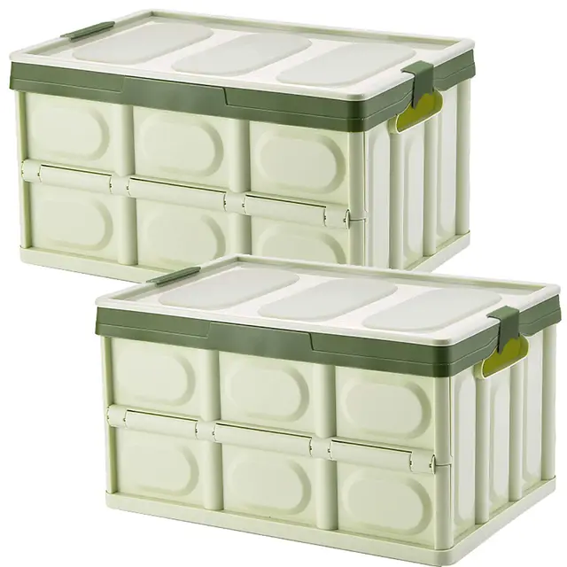 Yiketary Klappbox mit Deckel 30L Faltbar 2er-Pack