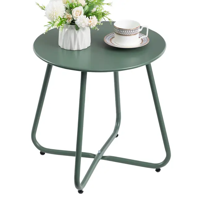 HollyHOME Outdoor-Beistelltisch Rund