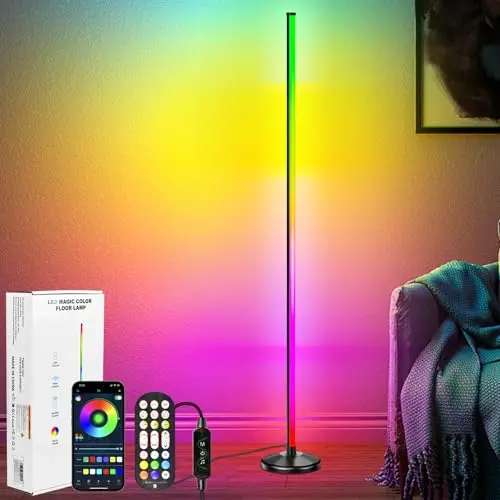 nikyjm rgb stehlampe 145cm dimmbar