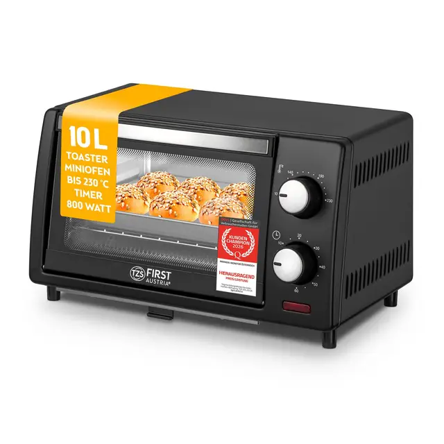 tzs first austria minibackofen 10l 800w