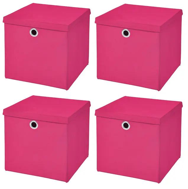 stick&shine faltbox pink 32x32x32 cm