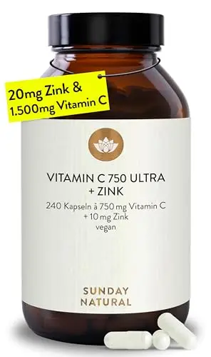 SUNDAY NATURAL Vitamin C Zink