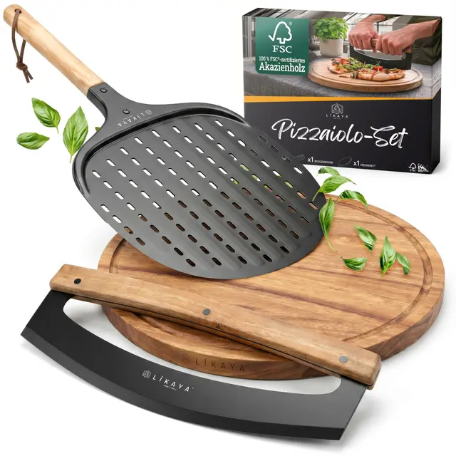 likaya pizzaiolo set pizzaschieber-set