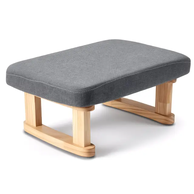 seivunol fußhocker holz gepolstert