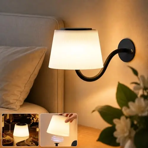 gbly led wandleuchte kabellos