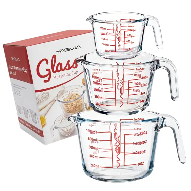 yasvia mc301 messbecher set 3-teilig