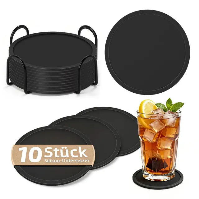helimiao silikon untersetzer set 10tlg