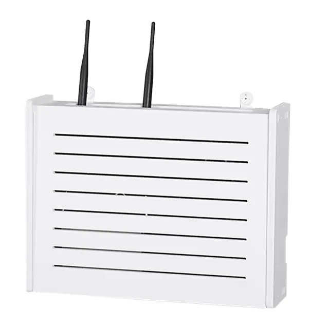 Storage Boxes Lochfreier WLAN-Router Aufbewahrungsbox WiFi-Racks Wanddekoration dekorative Box Rack kreative weiße dekorative schwimmende Rack