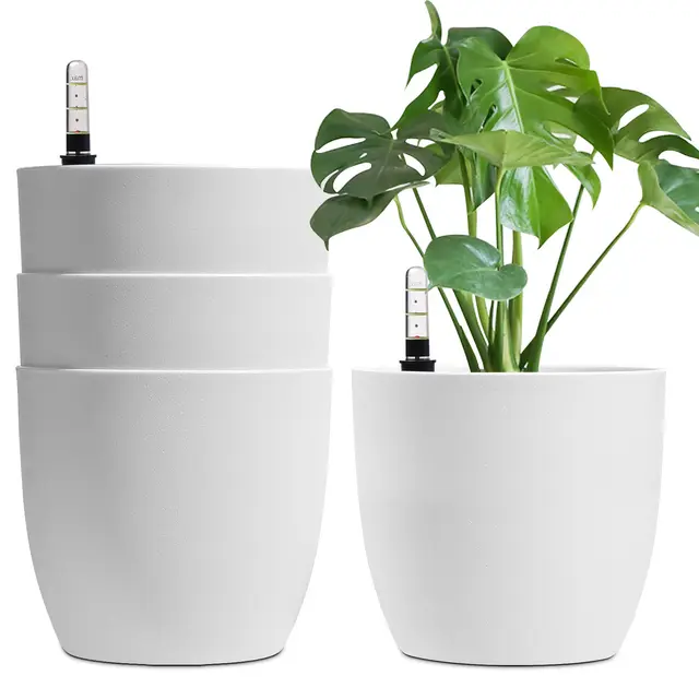 t4u 22cm selbstwässernder blumentopf