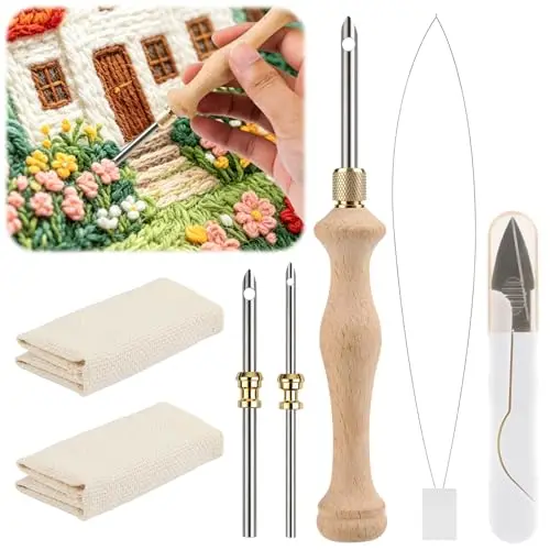 yicenmy punch needle set holzgriff 3