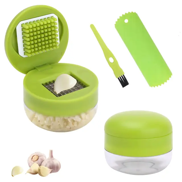 foyucool knoblauchpresse set 2-tlg mit