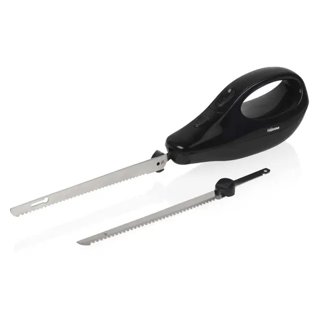 Tristar Elektrisches Messer EM-2107 – inkl. 2 Edelstahlklingen – Zum Schneiden von Brot, Fleisch und Tiefkühlkost