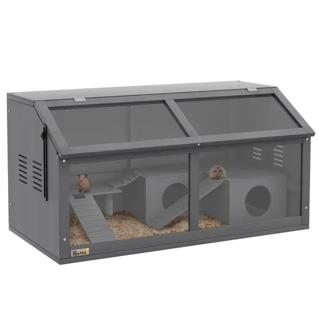 pawhut hamsterkäfig holz