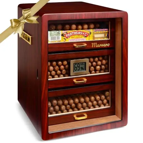 marvero ebony humidor zedernholz