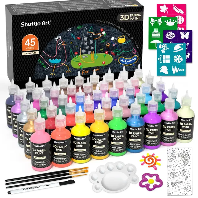 shuttle art 45er textilmalfarben-set