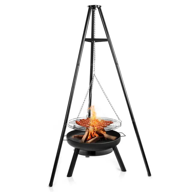 lehmann schwenkgrill mit feuerschale
