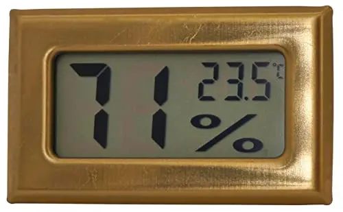 germanus digital hygrometer 490 gold