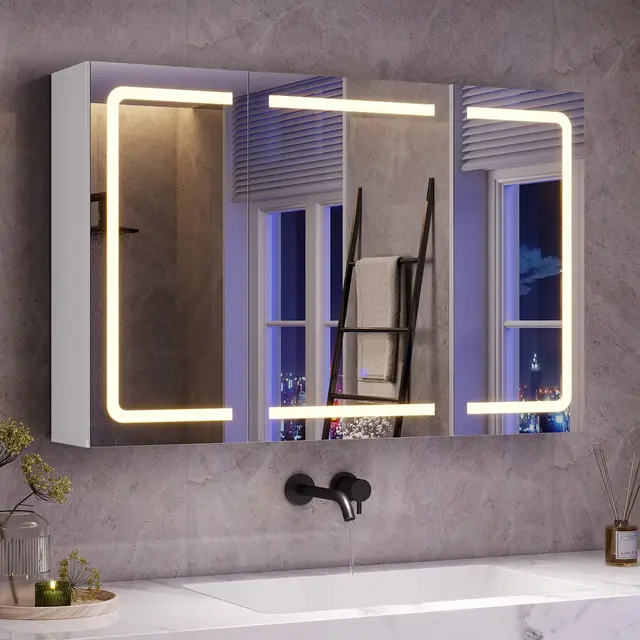 mojiasion spiegelschrank led 60×90×16 cm