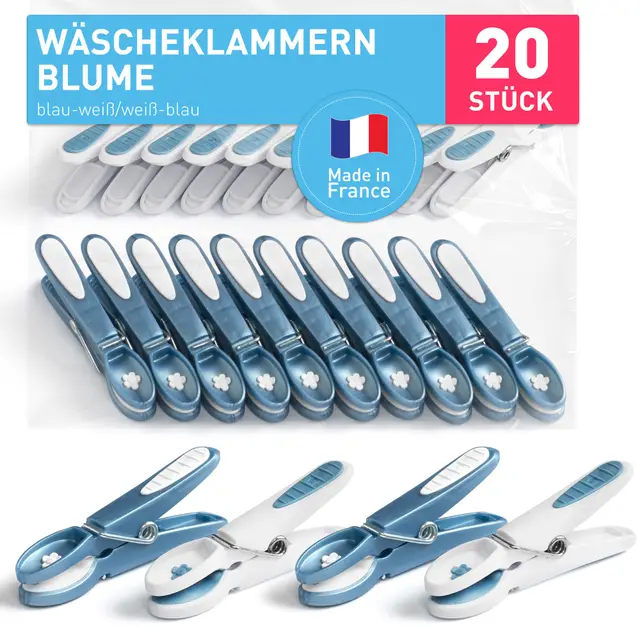 culiclean blume wäscheklammern 20x ohne