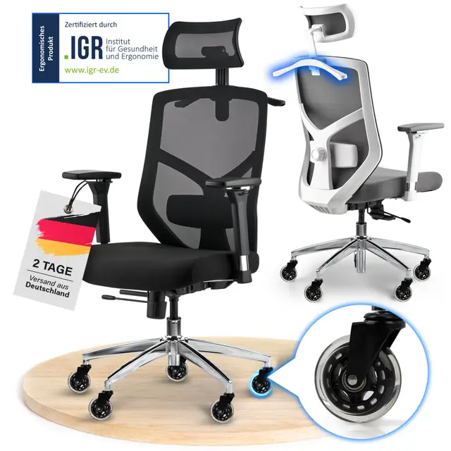 ELITESEATS Bürostuhl Ergonomisch
