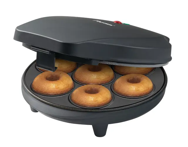 Bestron Donut Maker ADM218BL - 700W, 7 Donuts, Mattschwarz