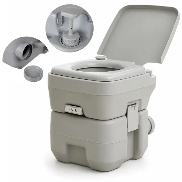 stalco tragbare campingtoilette 20l 12l