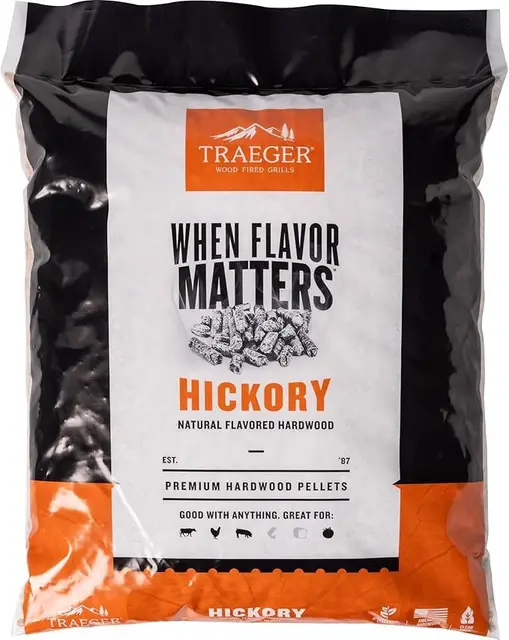 traeger hickory naturholzpellets 9 kg