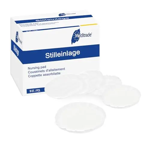 Unsichtbare atmungsaktive Stilleinlagen 30 Stück, ultradünn mit hoher Saugfähigkeit, Muttermilch absorbierende Stillpads, angenehm zu tragen, mit Auslaufschutz und lang anhaltender Trockenheit
