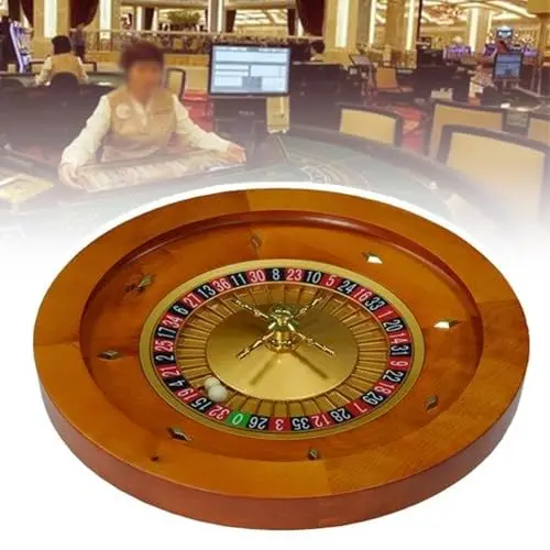 Smart Home Roulette-Set, tragbares Casino-Spiel, Holz-Drehteller mit Präzisionslagern für Partys und Clubs, 45,7 cm (18 Zoll) Casino-Qualität