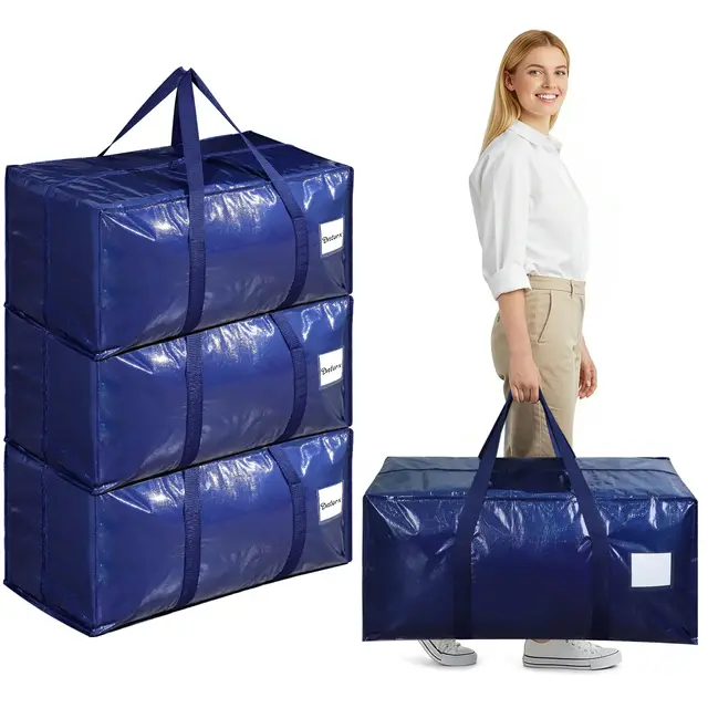 Dntorx Umzugstasche 90L 4er-Pack Blau