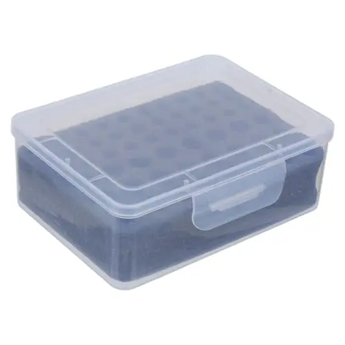 Batterie Organizer Box Für Aa Und Aaa Batterien Mit Transparentem Deckel Staubdichte Aufbewahrungsbox Mit Schaumstoffhalter Für Fernbedienungen Und Taschenlampen 6.50X4.72X2.36In