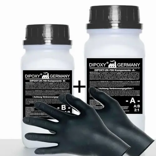 dipoxy 750g epoxy harz set 2k profi