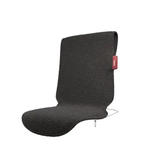 STOOV Big Hug XL³ - Sitzheizung - Drahtlos - Infrarot-Wärmetechnik - Plus Batterie mit 1,5 bis 3 Stunden drahtlose Wärme - 47x135 cm - Woolly Grey