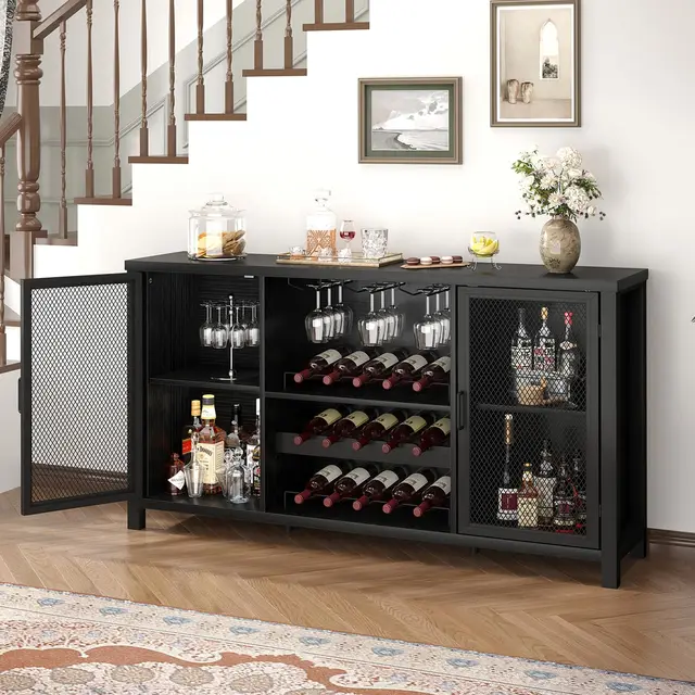 ibf barschrank holz weinregal