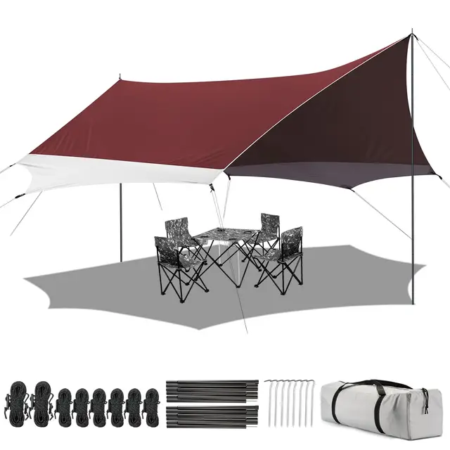 forceatt camping tarp 3,7 x 4,3 m