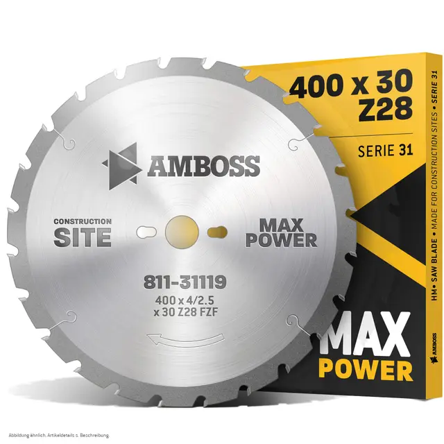 Amboss 11.31 HM Kreissägeblatt 400mm 28Z