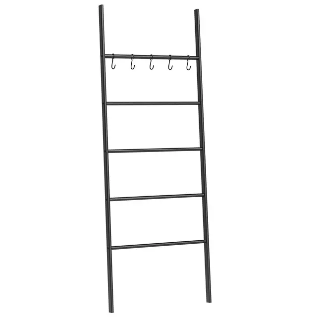 hoobro handtuchleiter schwarz metall 5
